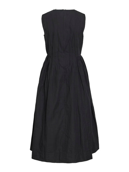 VILA Sleeveless Midi Dress in Black