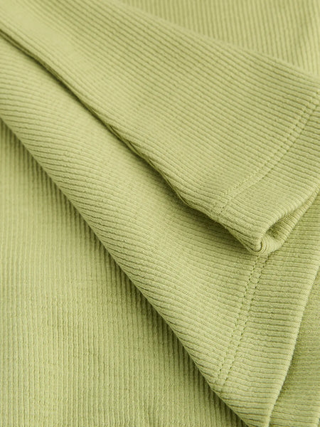 JJXX Ribbed Scoop Neck Tank Top in Green