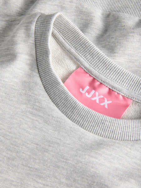 JJXX "Amour" Bunny Sweatshirt in Light Grey