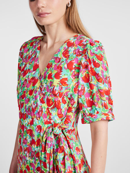 Y.A.S Multicoloured Floral Wrap Dress