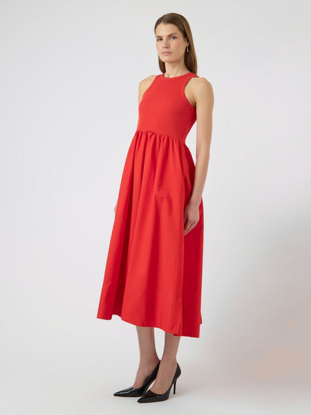 Y.A.S Sleeveless Long Dress in Red
