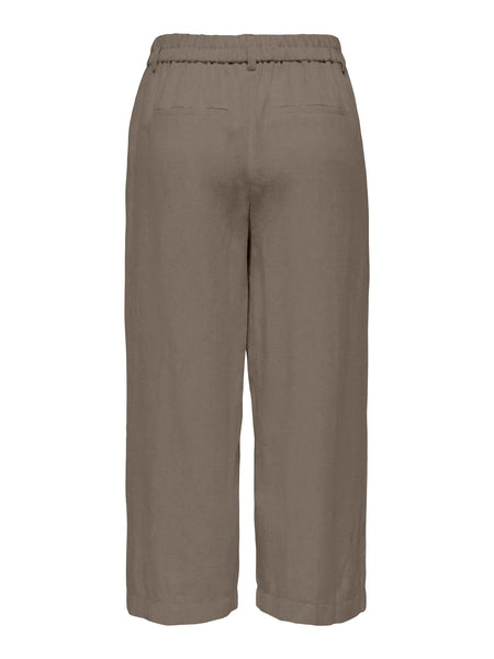 ONLY Linen Blend Culottes in Brown