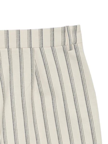 VERO MODA Striped Wide Leg Trousers in White