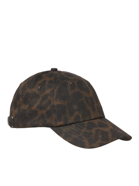 JJXX Leopard Print Cap in Brown