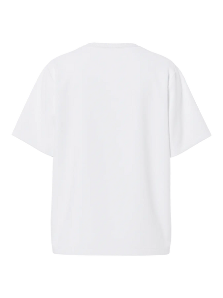 PIECES "Spicy" Print T-Shirt in White