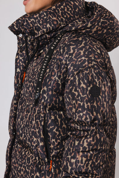 Rino & Pelle Leopard Print Padded Jacket