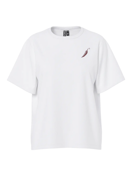 PIECES Chilli Print T-Shirt in White