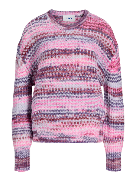JJXX Multicolour Knit Jumper in Pink