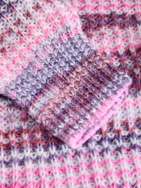 JJXX Multicolour Knit Jumper in Pink