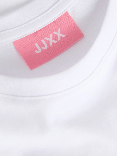 JJXX Olive Print T-Shirt in White