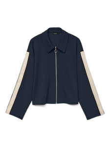 Vero Moda Short Panel Detail Jacket in Navy