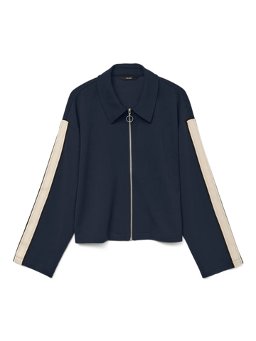 Vero Moda Short Panel Detail Jacket in Navy