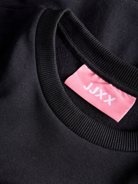 JJXX "Self Love Club" Printed Sweatshirt in Black
