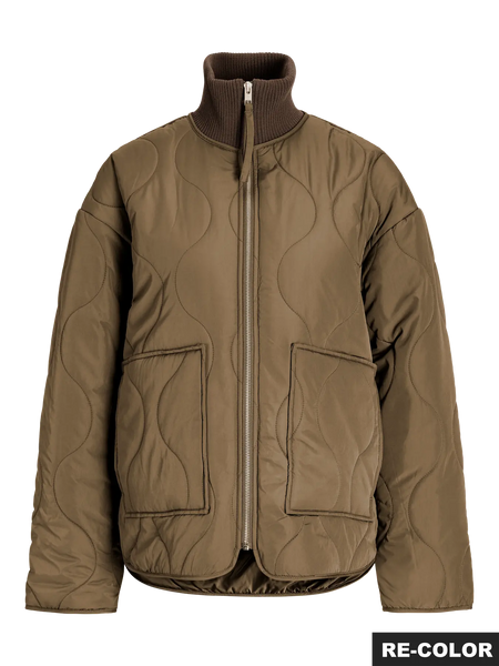 JJXX Quilted Jacket in Khaki