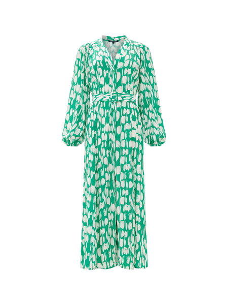 French Connection Islanna Long Sleeve Dress in Green