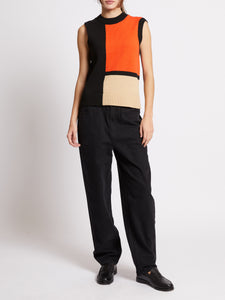 French Connection Valri Colour Block Knit Vest