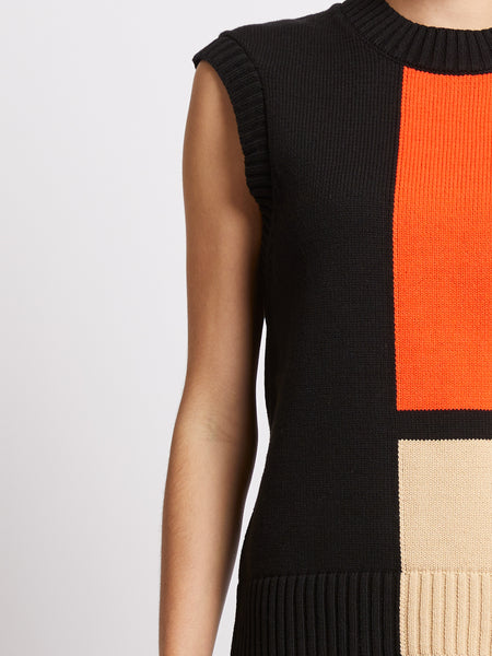 French Connection Valri Colour Block Knit Vest