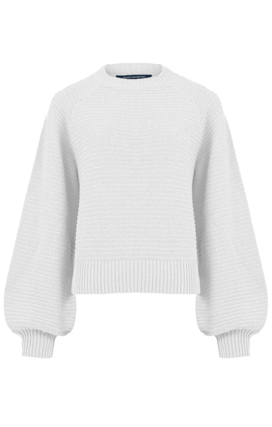 French Connection Lily Mozart Jumper in White