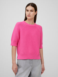 French Connection Lily Mozart Short Sleeve Jumper in Pink