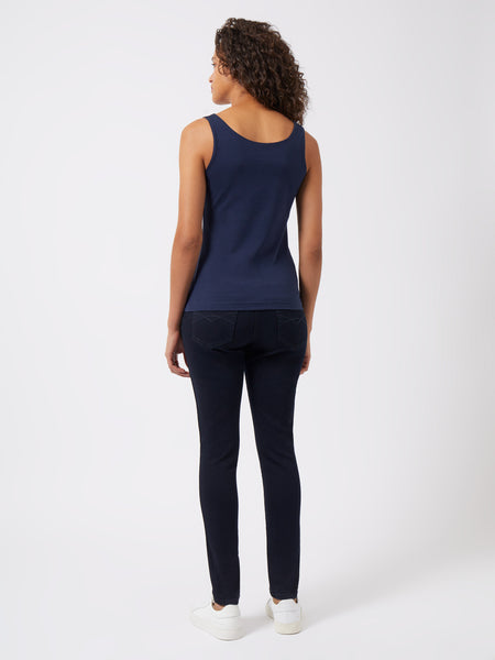 Great Plains Core Organic Fitted Tank Top With Support in Navy
