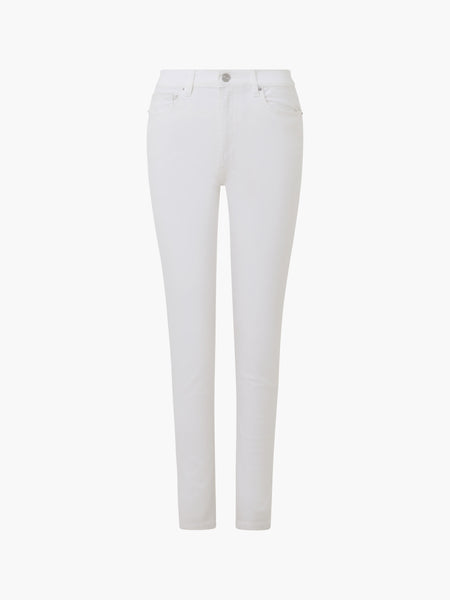 French Connection Soft Stretch High Rise Skinny Jeans in White