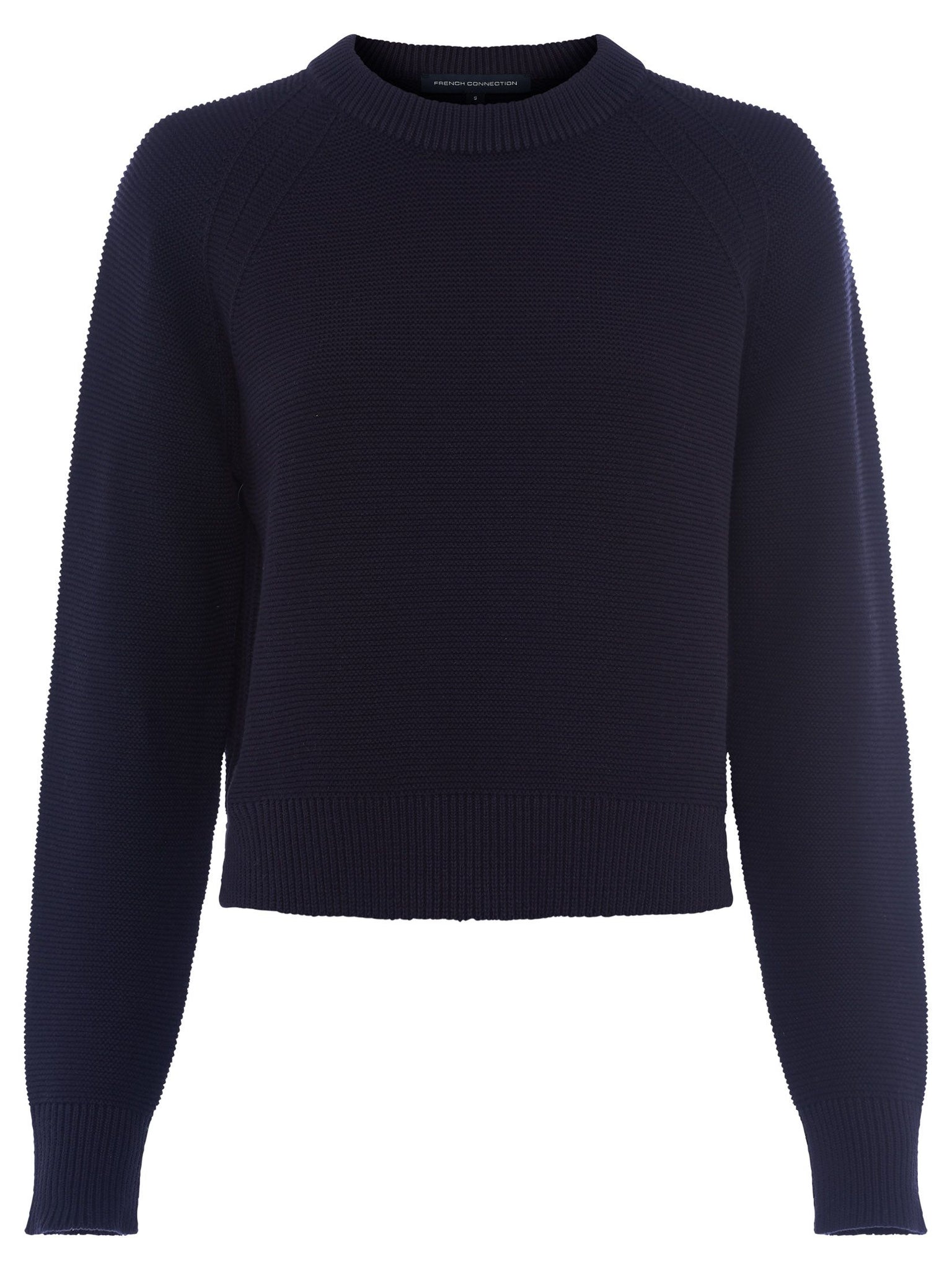 French Connection Lilly Mozart Crew Neck Jumper in Black