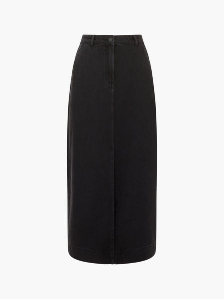 French Connection Denver Denim Midaxi Skirt in Black