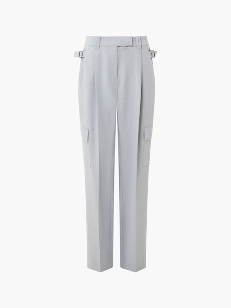 French Connection Franklin Barrel Leg Cargo Trousers in Grey