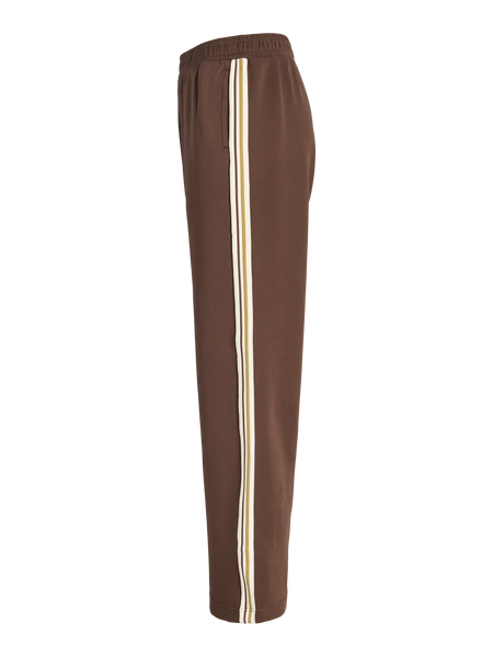 JJXX Side Stripe Wide Leg Joggers in Brown