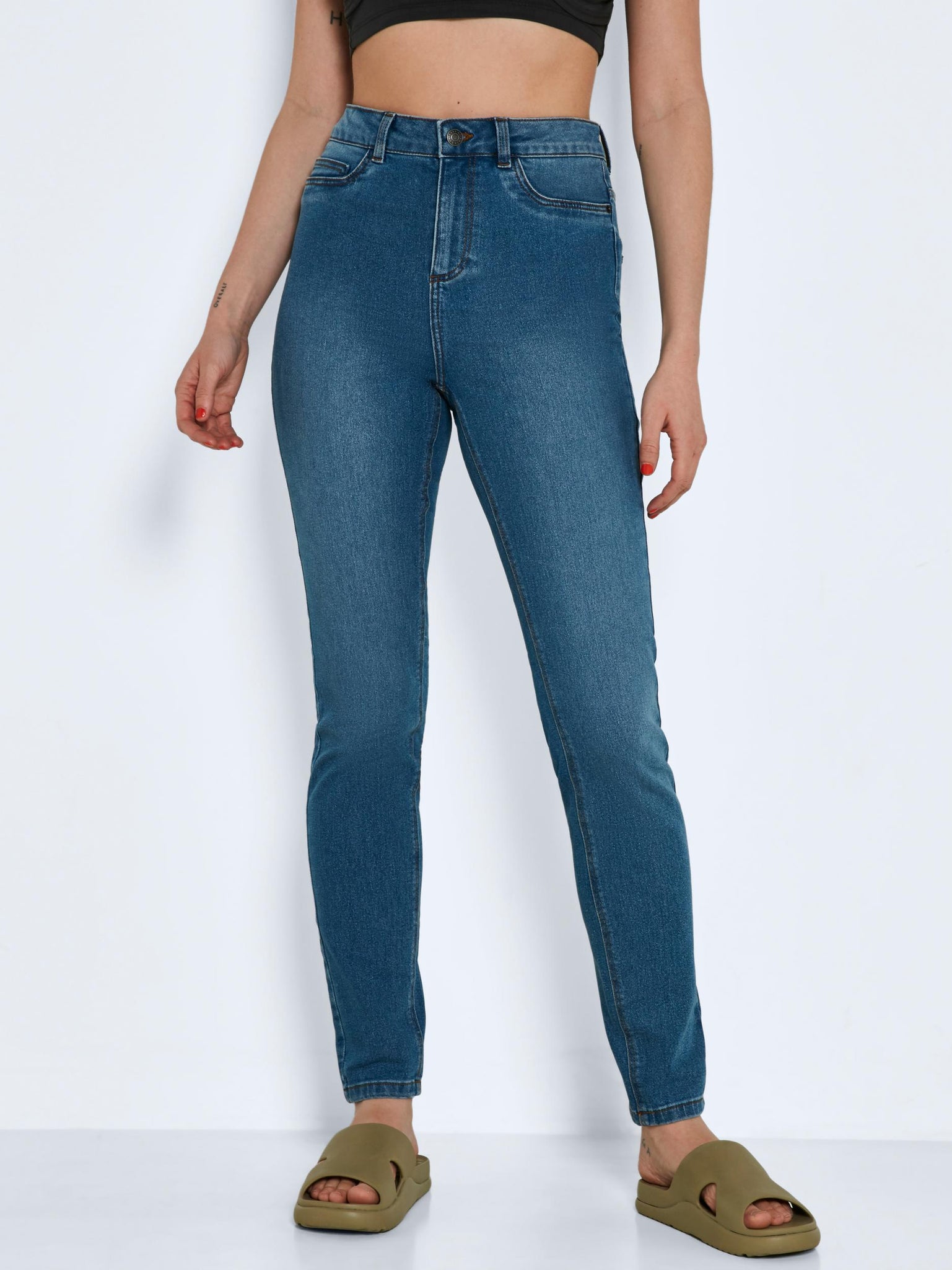 Noisy May NMGAGA Skinny Fit Jeans in Light Blue