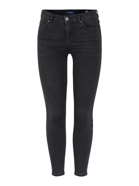 Pieces PCDELLY Skinny Fit Jeans in Black